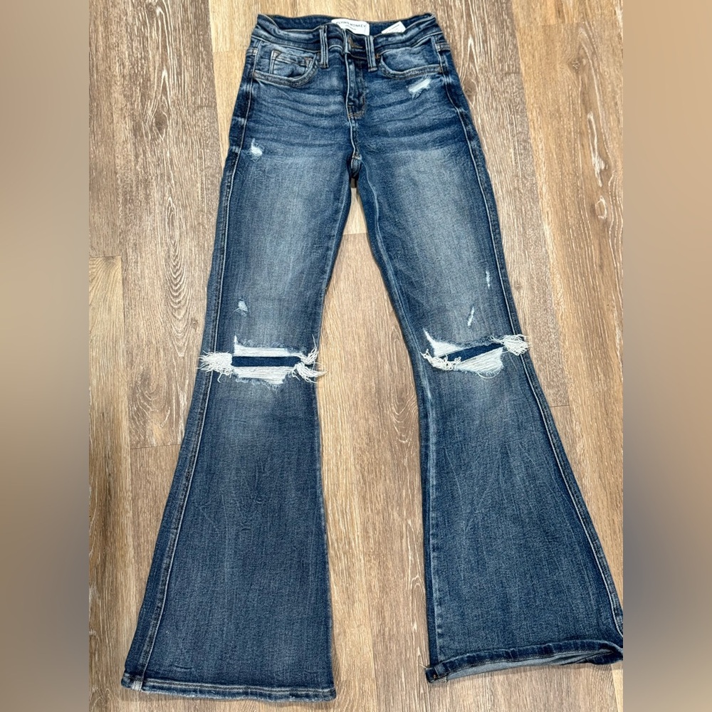 Flying Monkey Blue Flare Jeans